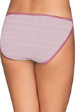 Vanity Fair Women's Illumination String Bikini Panties Rosy Stripe Print Pink 8
