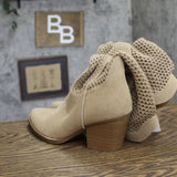 Universal Thread Jasper Western Boots with Woven Mesh Shaft Beige Brown 8M