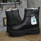 Wild Fable Honor Ankle Combat Boots Zip Faux Leather Platform 94642924 Black 9M