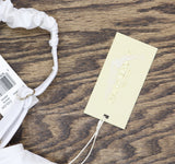 Ramy Brook Womens Ruffle Rachel Bikini  Swim Top C02258002 White L