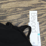 Beyond Control Womens Grommet-Detail Square-Neck Swim Dress Black 16