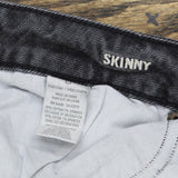American Eagle Womens Stretch Skinny Distressed Jeans Washed Black 6
