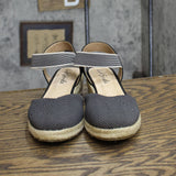 Lifestride Womens Kimmie Espadrille Wedge Sandal Loafer 7258755 Black 7W