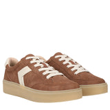 Dr. Scholls Womens Madison Lace Sneaker Low Top Lace Up Dark Honey Brown 6.5M