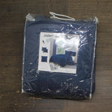 Nanshing Jailen 4-Piece Quilt Set with Pillow Navy Blue Queen