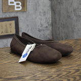 A New Day Womens Sammie Ballet Flats Faux Suede 94462430 Brown 7M