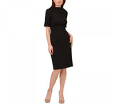 Adrianna Papell Women's Roll Neck Sheath with V Back Dress AP1D101960