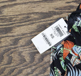 Bar III Swept Away Knot-Front Dress Swim Cover-Up MBSA25839 Black Multi XS