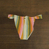 O'Neill Low Tide Solimar Striped Bikini Bottoms Swim Multi Ivory Off White M