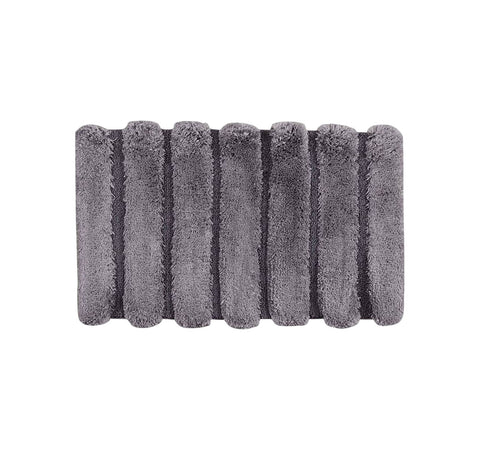 Madison Park Tufted Pearl Channel Bathroom Rug Bath Mat 74304520026 Grey 17x24
