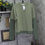 Carrer Roque Layered Look Long Sleeve Tee 10003211ROQUEDLS Green L