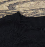 Black Tape Womens Textured Knit Stretchy Raglan-Sleeve Sweater 1927002 M Black S