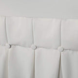 Exclusive Home Woven  Blackout Button Curtain Panel Pair Vanilla Off white 52x84