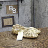 A New Day Womens Sammie Shoes Sequin Flats Ballet 94685483 Gold Yellow 6M