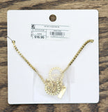 Sugarfix By Baublebar Crystal Chain Initial 'A' Necklace Gold / Clear 18"