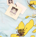 Anne Klein Womens Petite Side-Tie Knit Top Blue Multi PXS