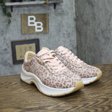Dr.Scholl's Womens Walk Mode Sneaker Low Top Lace Blush Pink Leopard 8.5M