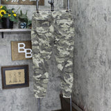 DG2 Womens Reversible Twill Pull On Skinny Jeans 728979 Olive Green L