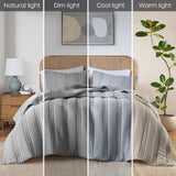 Urban Habitat Quilt Set Crinkled Channel Quilting Coverlet Set UH13-2523