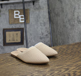 Journee Collection Womens Knit Aniee Mules ANIEE Beige Brown 7.5M