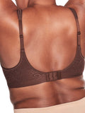 Bali Womens Comfort Revolution Wirefree Bra Warm Cocoa Brown Swirl 40DD