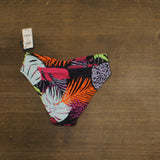Bar III Palm Prowl High Leg Bikini Bottom MBPP24541 Black Multi S