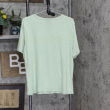 Vintage America Womens Ribbed Short Sleeve T-Shirt Tee 1758411