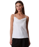 Calvin Klein Womens Cowlneck Camisole Double Strap 44C198G Tofu Off White XL