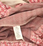 London Times Womens Houndstooth Faux-Wrap V Neck Embellished Dress Pink 18