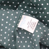 Draper James Rsvp Plus Size Three Quarter Sleeve Bodysuit Green White Dot 2X