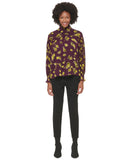 Calvin Klein Womens High Neck Smocked Long Sleeve Blouse M2HAZ558