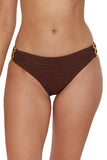 Trina Turk Womens Standard Glimmer Hipster Bikini Bottom 3684355 Totem Brown 8