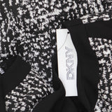 DKNY Womens Plus Size Contrast-Trim Printed Sleeveless Dress Black Multi 14W