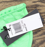 Love & Bikinis Textured Triangle Bikini Swim Top Jungle Green