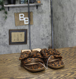 A New Day Womens Maple Bow Flat Sandals 91745610 Light Brown 9M
