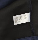 A New Day Faux Suede Waist Tie Button Down Raglan Cut Trench Coat Navy Blue 2X
