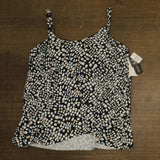 Island Escape Womens Capetown Underwire Tankini Top Swim Black / White 16