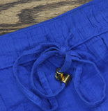 Lauren Ralph Lauren Womens Top & Pants Cover Up Swim Woven Blue Saturn M