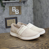 Clarks Breeze Sky Mist Slip-On Sneakers 26181587 Sand Textile Brown 9.5W