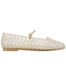 Karl Lagerfeld Paris Womens Juliska Mary Jane Jelly Flats KL265546 White Gold 8M