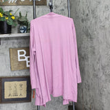 State Of Day Womens Knit Open Front Lounge Cardigan Mauve Orchid Purple 2XL