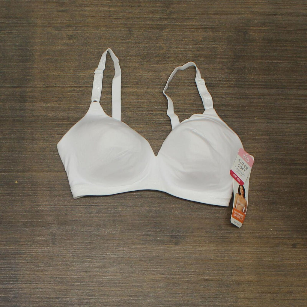 Simply Perfect by Warner's Women's Super Soft Wirefree Bra RM1691T Whi –  Biggybargains