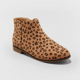 Cat & Jack Girls Opal Leopard Print Zipper Booties 87831726