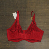 Wacoal Plus Size Retro Chic Full Figure Underwire Bra Barbados Cherry Red 40D