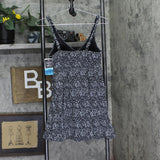 Swim Solutions Print Bow-Front One Piece Swimdress Swimsuit Black / White 12