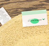 Home Weavers Double Ruffle Bath Rug Oval Mat Yellow 17x24