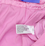 Joylab Womens Low-Rise Satin Tear Away Track Pants 94628900 Pink / Neon Pink XL