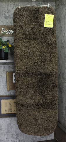 Garland Rug Serendipity Shaggy Washable Nylon Bath Mat Rug Chocolate Brown 22x60