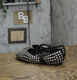 A New Day Womens Issa Rhinestone Mary Jane Ballet Flats 90870756 Black 7M