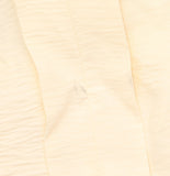 Calvin Klein Womens V-Neck Short Sleeve Collared Blouse Cream Off White L